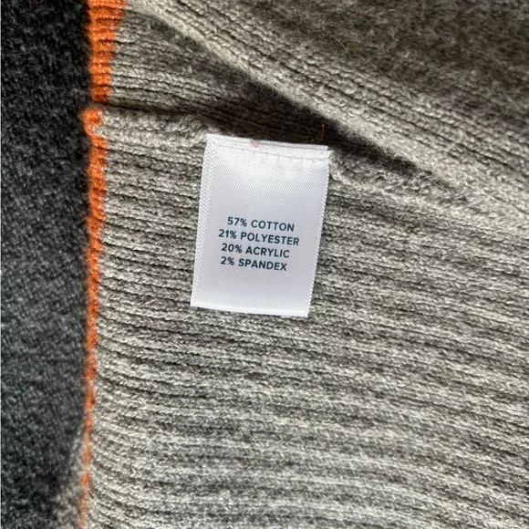 Colorblock Long Cardigan Sweater S - Picture 6 of 9